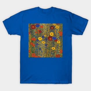 Colorful Abstract Flower Garden Wallpaper T-Shirt